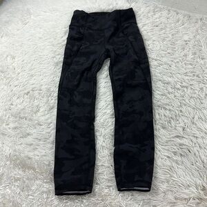 Lululemon Time To Sweat Crop 23" Incognito Camo Multi Grey